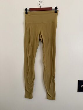 Lululemon High-Waist Olive Green Active Leggings